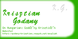 krisztian godany business card